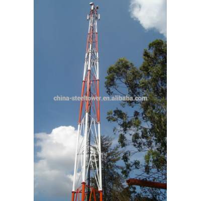 Self-supporting Angular Telecommunication Steel tube Tower 3-legs